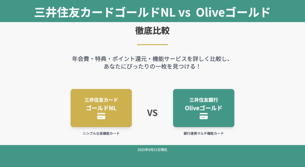 Oliveゴールド 三井住友ゴールドNL 比較_ver1